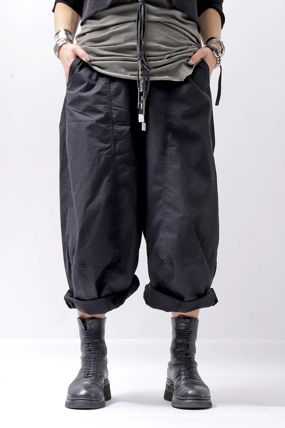 【RUNDHOLZ】 UNISEX EASY COTTON PANTS 335 0102_BLACK