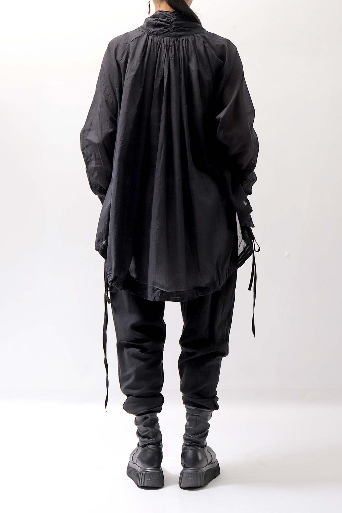 トップス studio b3 ASYMMETRY COTTON SHIRT MPB1852 studio b3】 ASYMMETRY COTTON SHIRT MPB1852_BLACK – QUADRATO