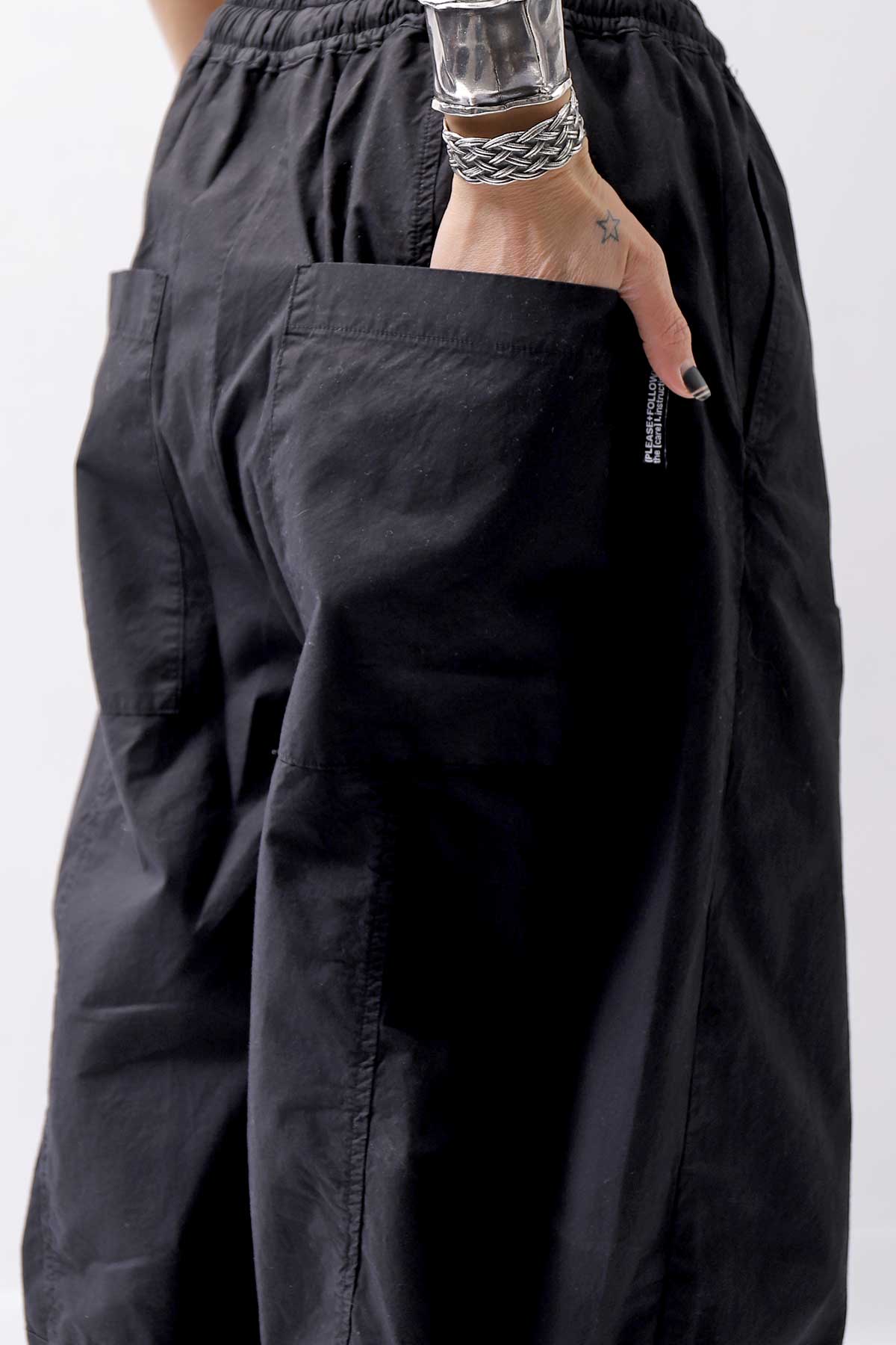 【RUNDHOLZ】 UNISEX EASY COTTON PANTS 335 0102_BLACK