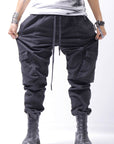 【Andrea Ya'aqov】 UNISEX DENIM CARGO PANTS DEN60_BLACK