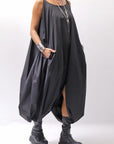 【RUNDHOLZ】 BALLOON OPEN SHIRT DRESS _BLACK