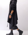 【bajra】 UNISEX 2WAY SWEAT ZIP-UP CARDIGAN 160QK03_BLACK