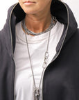 【bajra】 UNISEX 2WAY SWEAT ZIP-UP CARDIGAN 160QK03_BLACK