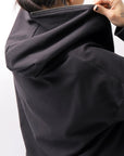 【bajra】 UNISEX 2WAY SWEAT ZIP-UP CARDIGAN 160QK03_BLACK