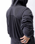 【Andrea Ya'aqov】 UNISEX COTTON HOODIE TOP OPF61_BLACK