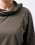 【Andrea Ya'aqov】 UNISEX COTTON HOODIE TOP OPF61_OLIVE MILITARY