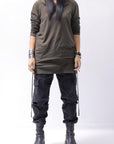 【Andrea Ya'aqov】 UNISEX COTTON HOODIE TOP OPF61_OLIVE MILITARY