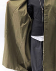【bajra】 UNISEX TWILLED COTTON BACK DRAPE CARDIGAN COAT 160QB01LG_KHAKI BROWN