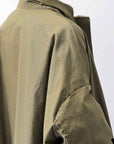 【bajra】 UNISEX TWILLED COTTON BACK DRAPE CARDIGAN COAT 160QB01LG_KHAKI BROWN