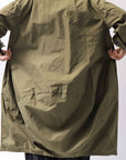【bajra】 UNISEX TWILLED COTTON BACK DRAPE SHIRT CARDIGAN 160QB01SH_KHAKI BROWN