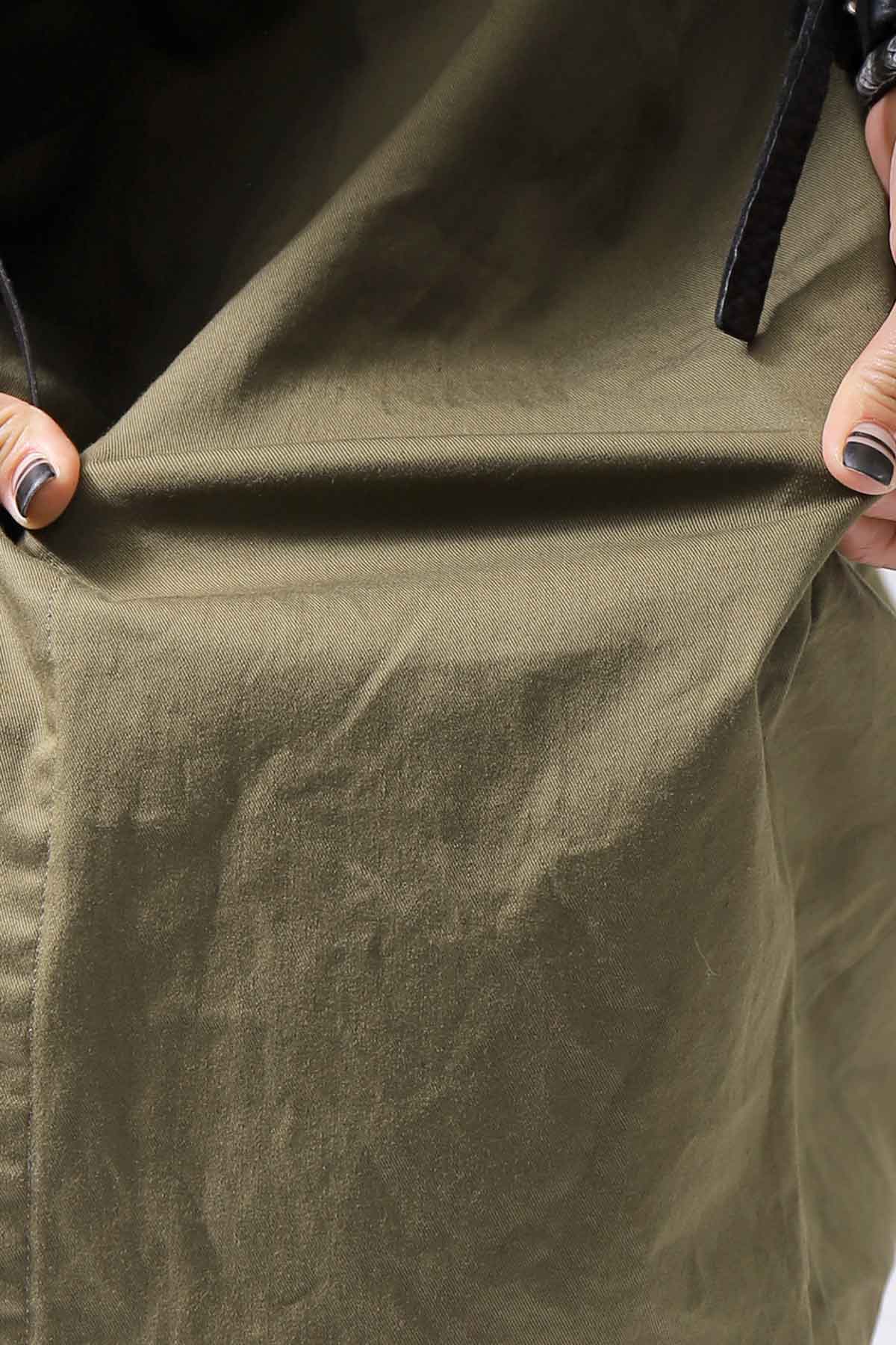 【bajra】 UNISEX TWILLED COTTON BACK DRAPE SHIRT CARDIGAN 160QB01SH_KHAKI BROWN