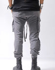 【thom/krom】 UNISEX MIXED COTTON RIB PANTS MST512_DARK USED GREY