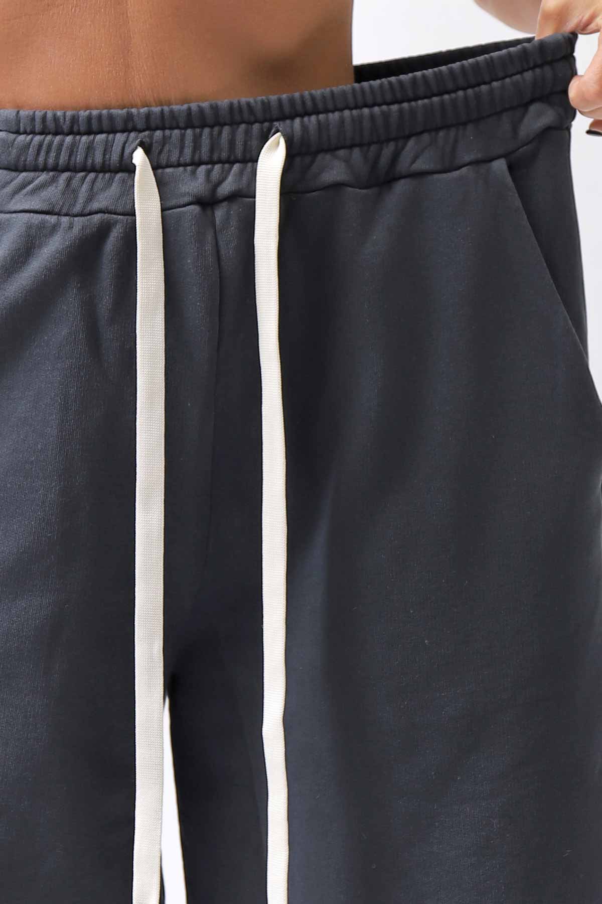 【NOSTRASANTISSIMA】SWEAT COTTON WIDE EASY PANTS FP141_BLACK