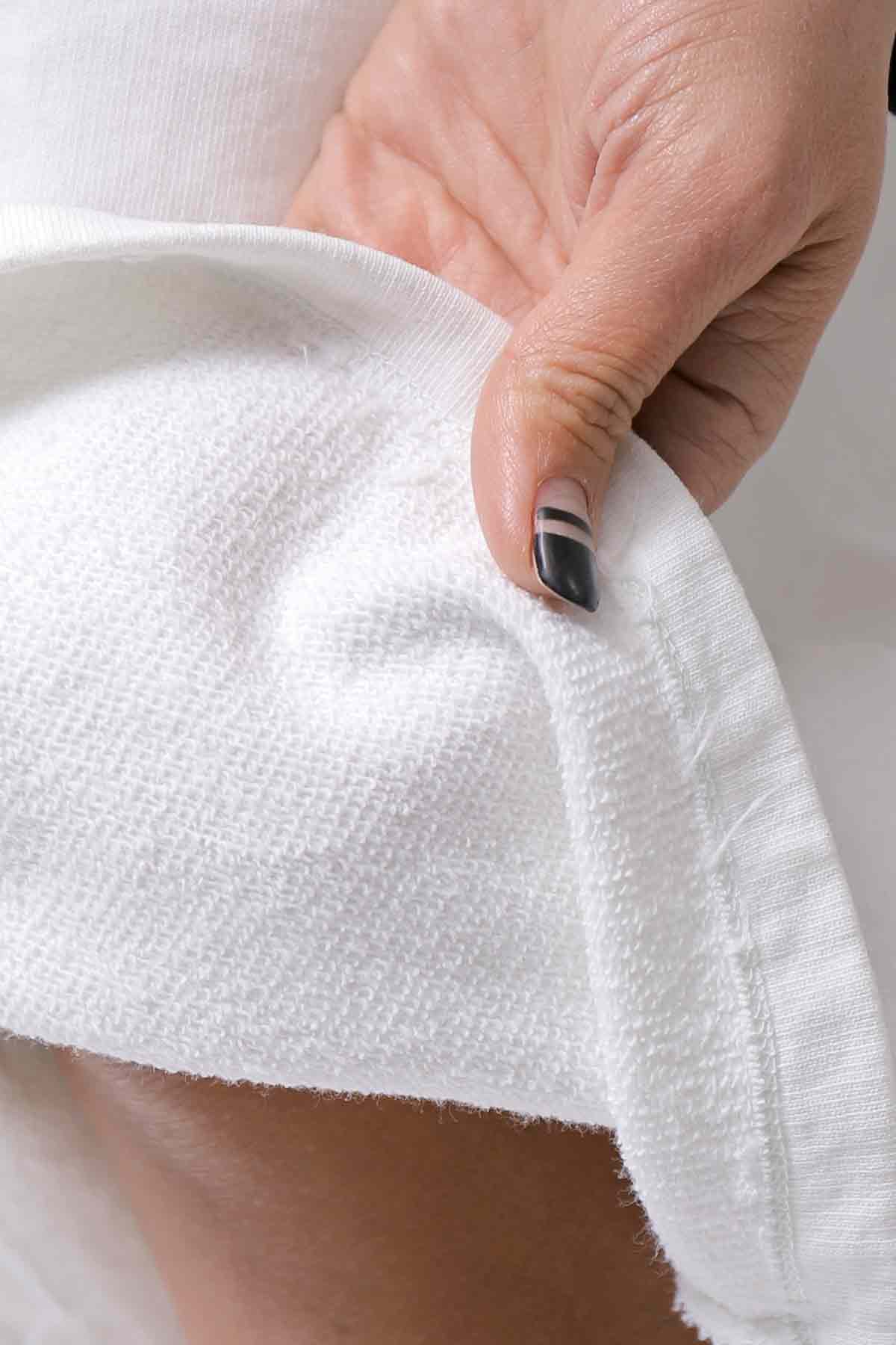 【NOSTRASANTISSIMA】SWEAT COTTON WIDE EASY PANTS FP141_WHITE