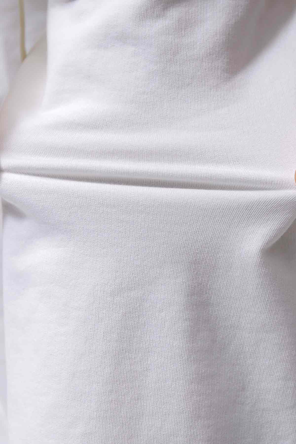 【NOSTRASANTISSIMA】SWEAT COTTON WIDE EASY PANTS FP141_WHITE