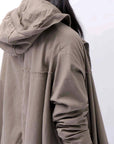 【RUNDHOLZ】 UNISEX ZIPED POCKETS＆HOOD LONG COAT 260 1208_DUNE