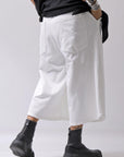【NOSTRASANTISSIMA】SWEAT COTTON WIDE EASY PANTS FP141_WHITE