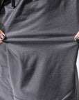【studio b3】 UNSEX COATED LINEN＆BAMBOO BOX SARROUEL PANTS NB2123_BLACK