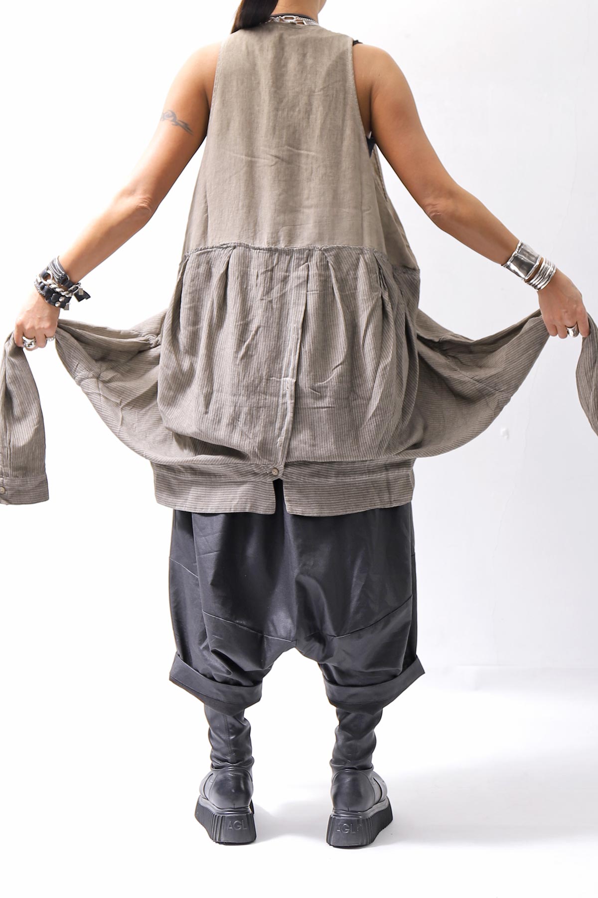 【studio b3】 MULTIWAY TOP&amp;SLEEVELESS TOP SET NB2156_SAND OLD DYE