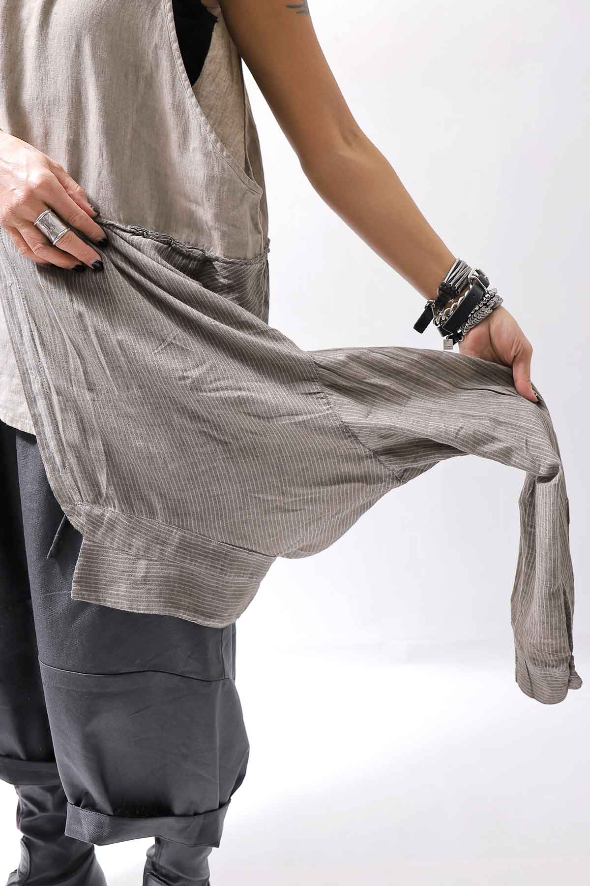 【studio b3】 MULTIWAY TOP&amp;SLEEVELESS TOP SET NB2156_SAND OLD DYE