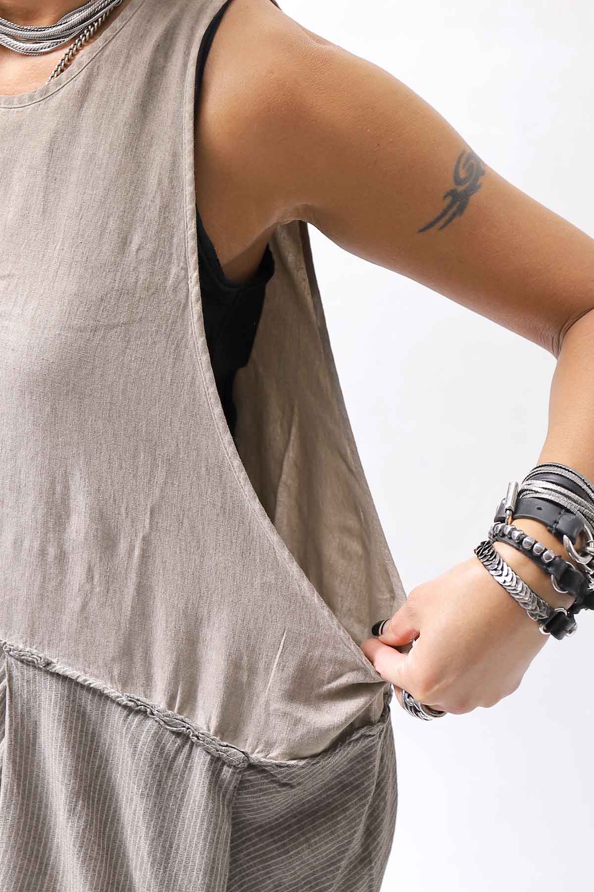 【studio b3】 MULTIWAY TOP&amp;SLEEVELESS TOP SET NB2156_SAND OLD DYE