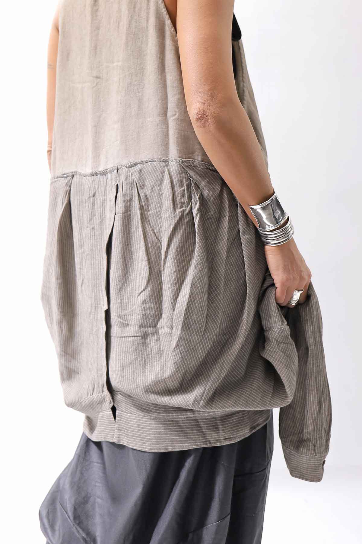 【studio b3】 MULTIWAY TOP&amp;SLEEVELESS TOP SET NB2156_SAND OLD DYE