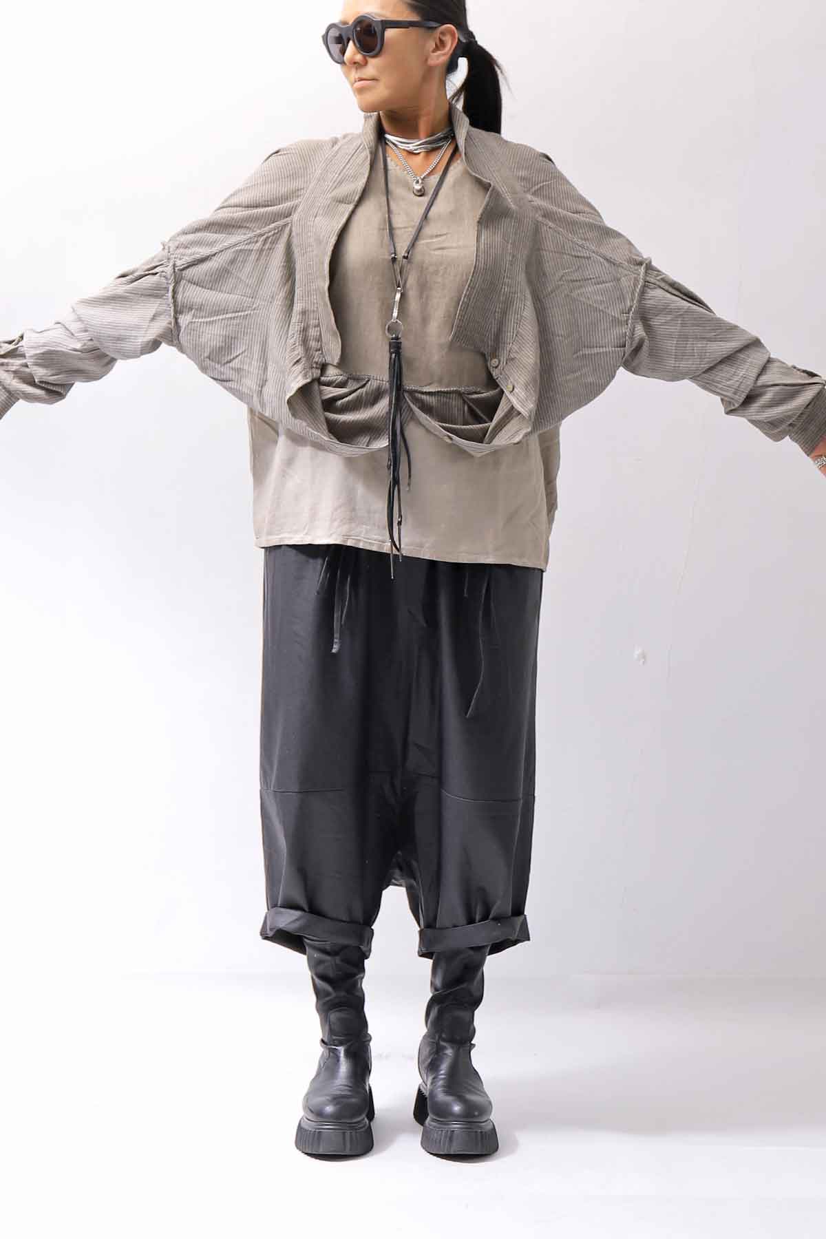 【studio b3】 MULTIWAY TOP&amp;SLEEVELESS TOP SET NB2156_SAND OLD DYE