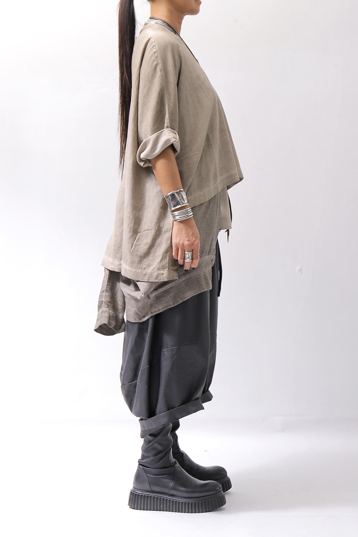 【studio b3】 MULTIWAY TOP&amp;SLEEVELESS TOP SET NB2156_SAND OLD DYE