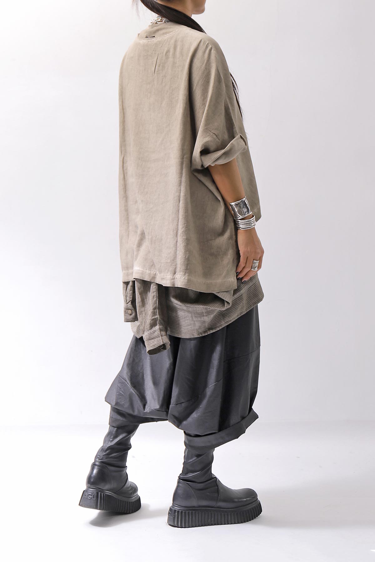 【studio b3】 MULTIWAY TOP&amp;SLEEVELESS TOP SET NB2156_SAND OLD DYE