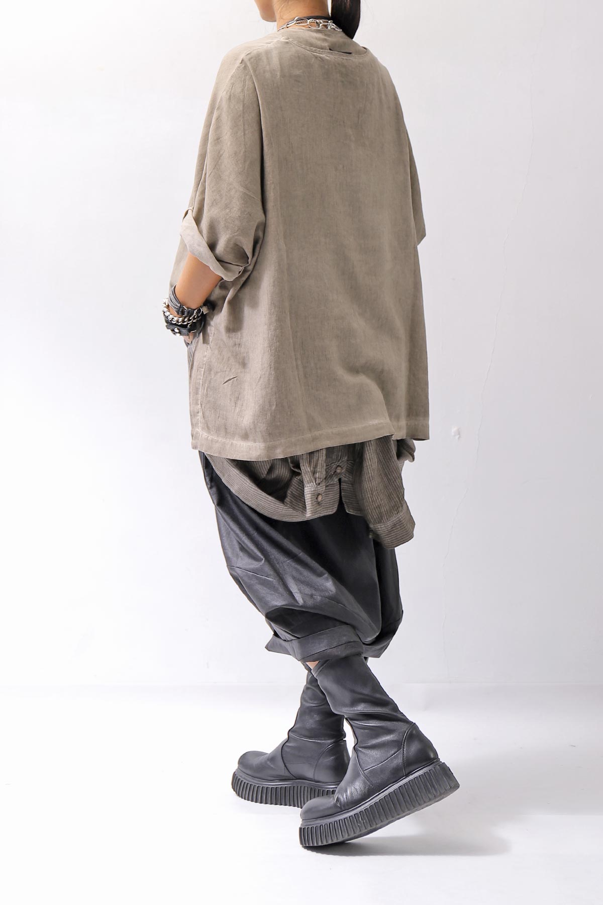【studio b3】 MULTIWAY TOP&amp;SLEEVELESS TOP SET NB2156_SAND OLD DYE