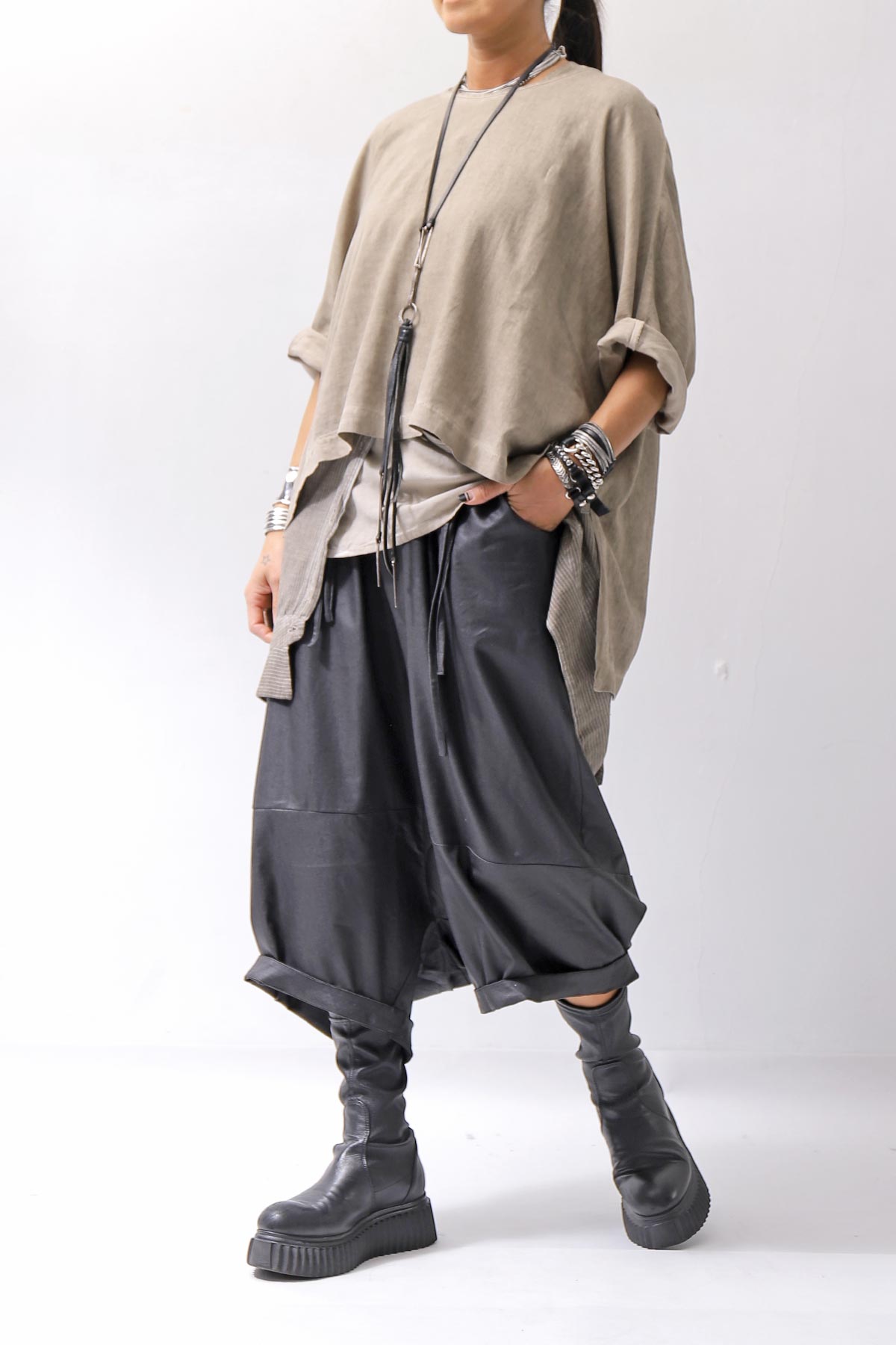 【studio b3】 MULTIWAY TOP&amp;SLEEVELESS TOP SET NB2156_SAND OLD DYE