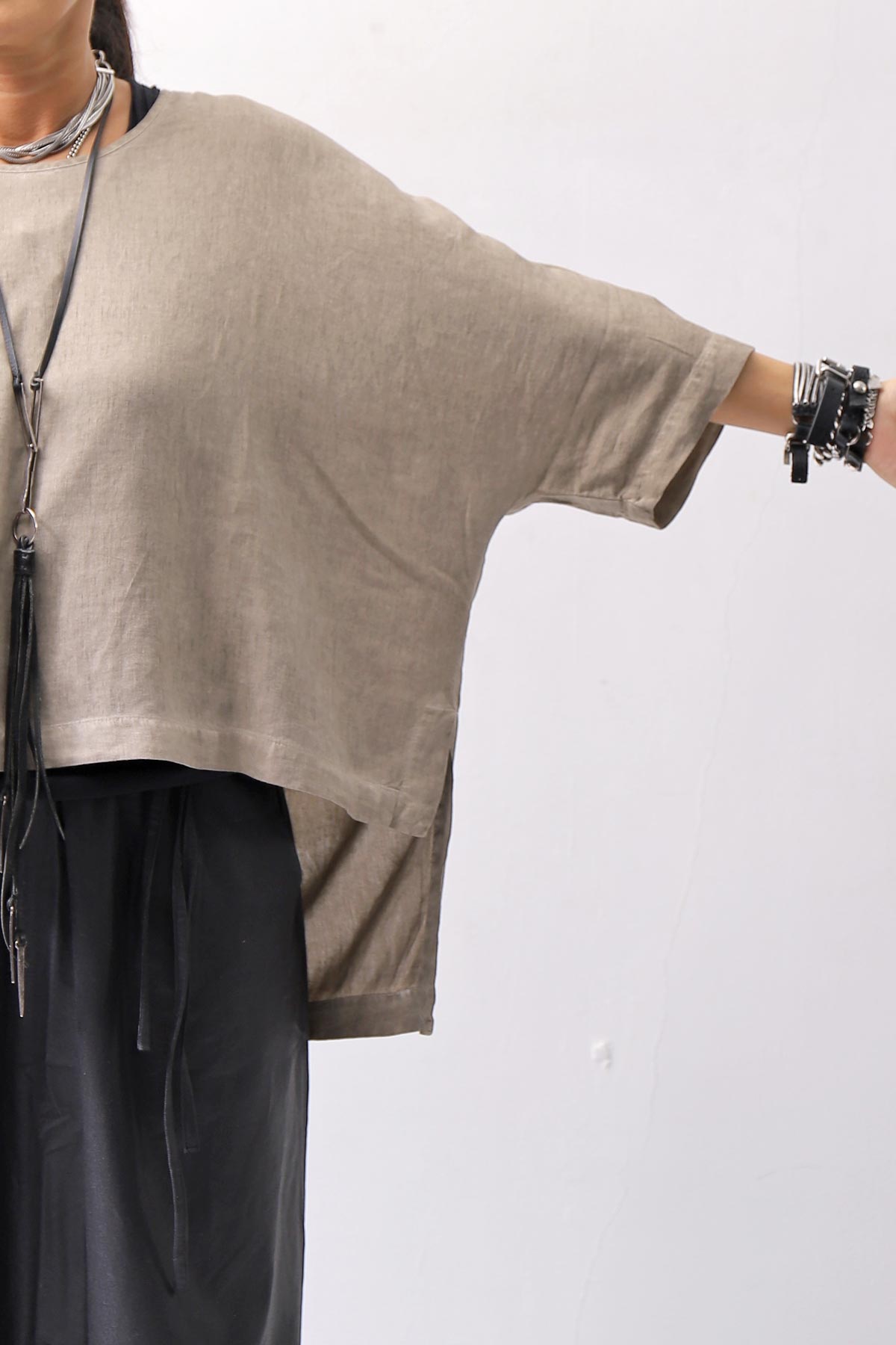 【studio b3】 MULTIWAY TOP&amp;SLEEVELESS TOP SET NB2156_SAND OLD DYE