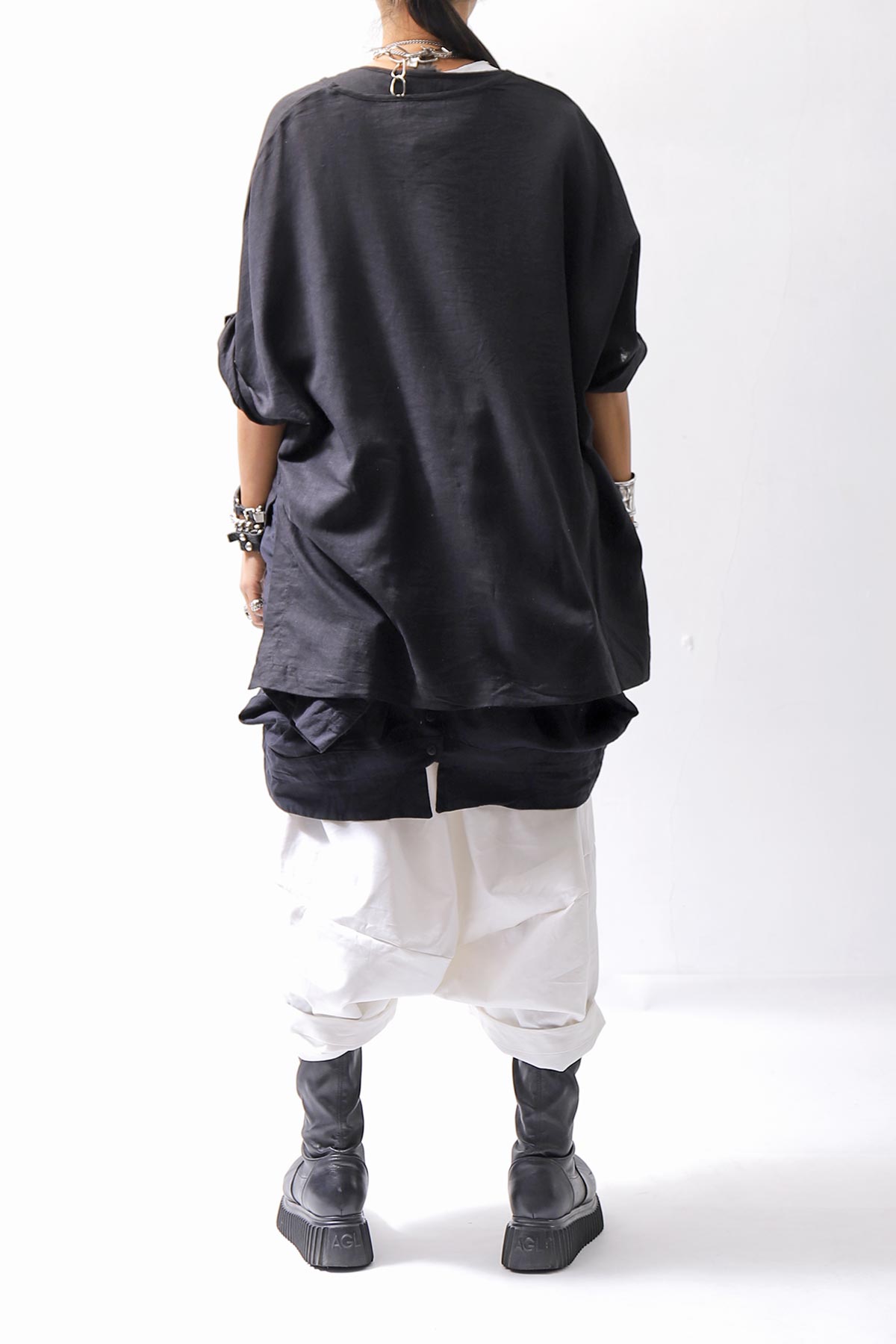 【studio b3】 MULTIWAY TOP&amp;SLEEVELESS TOP SET NB2156_BLACK