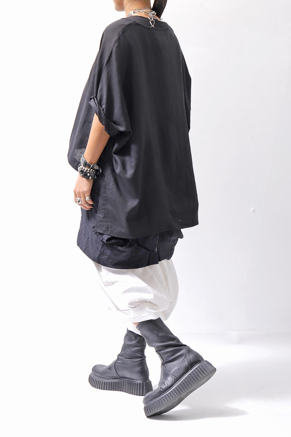 【studio b3】 MULTIWAY TOP&amp;SLEEVELESS TOP SET NB2156_BLACK