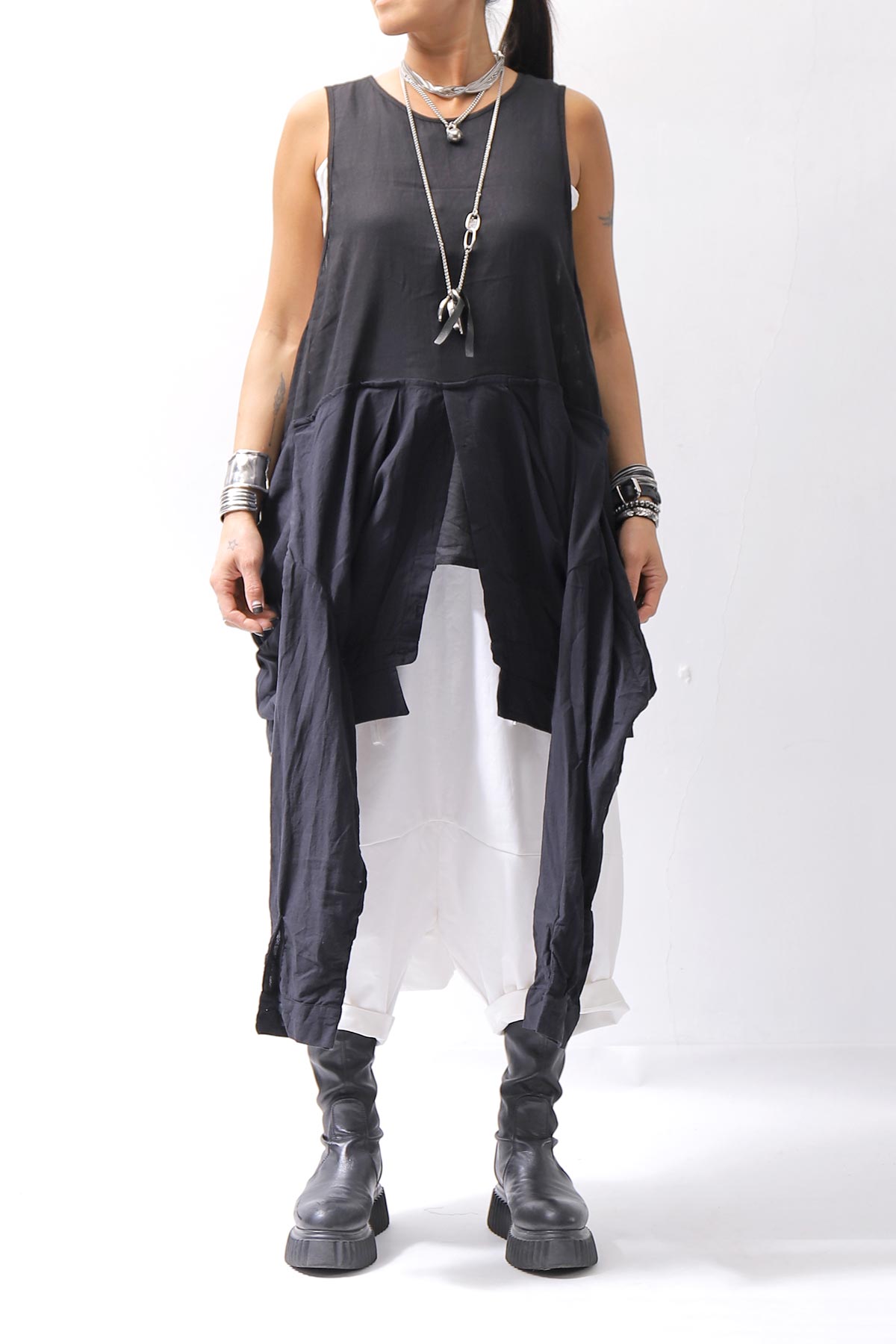 【studio b3】 MULTIWAY TOP&amp;SLEEVELESS TOP SET NB2156_BLACK
