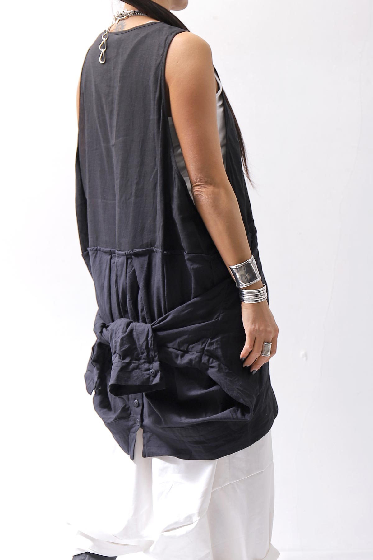 【studio b3】 MULTIWAY TOP&amp;SLEEVELESS TOP SET NB2156_BLACK