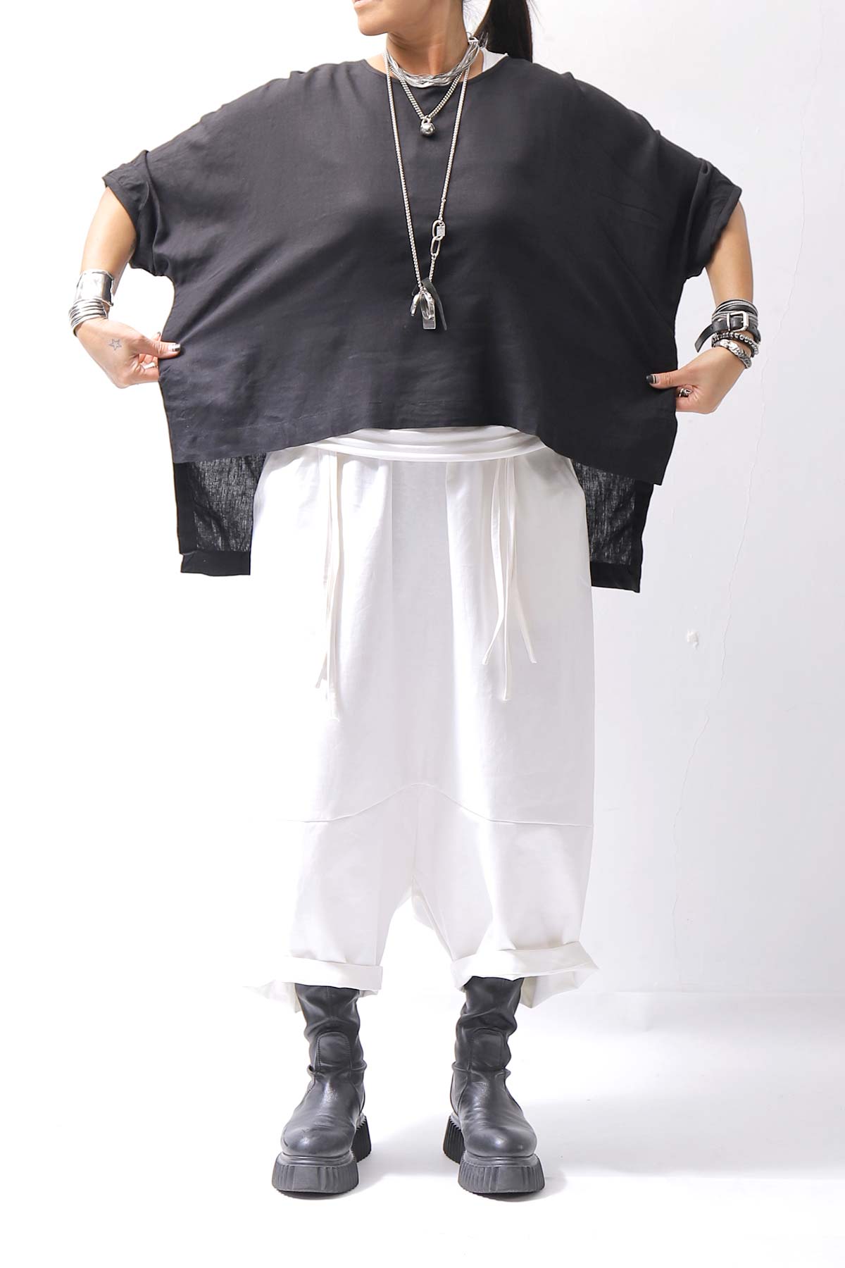 【studio b3】 MULTIWAY TOP&amp;SLEEVELESS TOP SET NB2156_BLACK