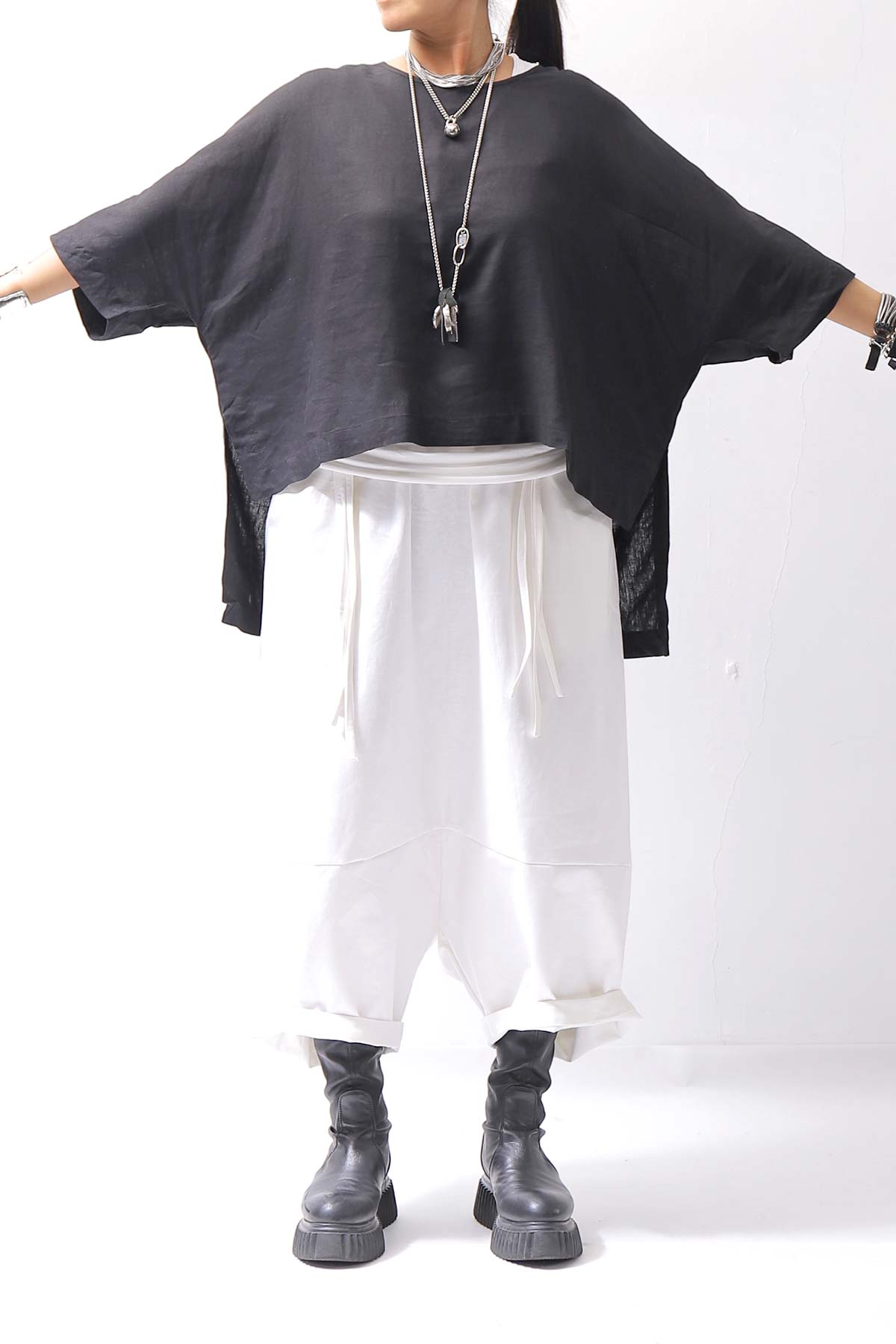 【studio b3】 MULTIWAY TOP&amp;SLEEVELESS TOP SET NB2156_BLACK