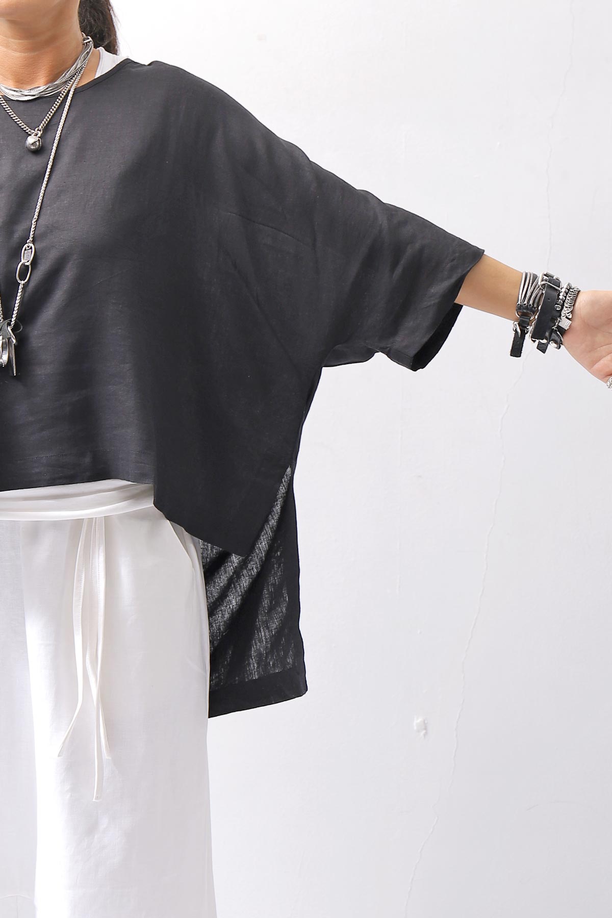 【studio b3】 MULTIWAY TOP&amp;SLEEVELESS TOP SET NB2156_BLACK