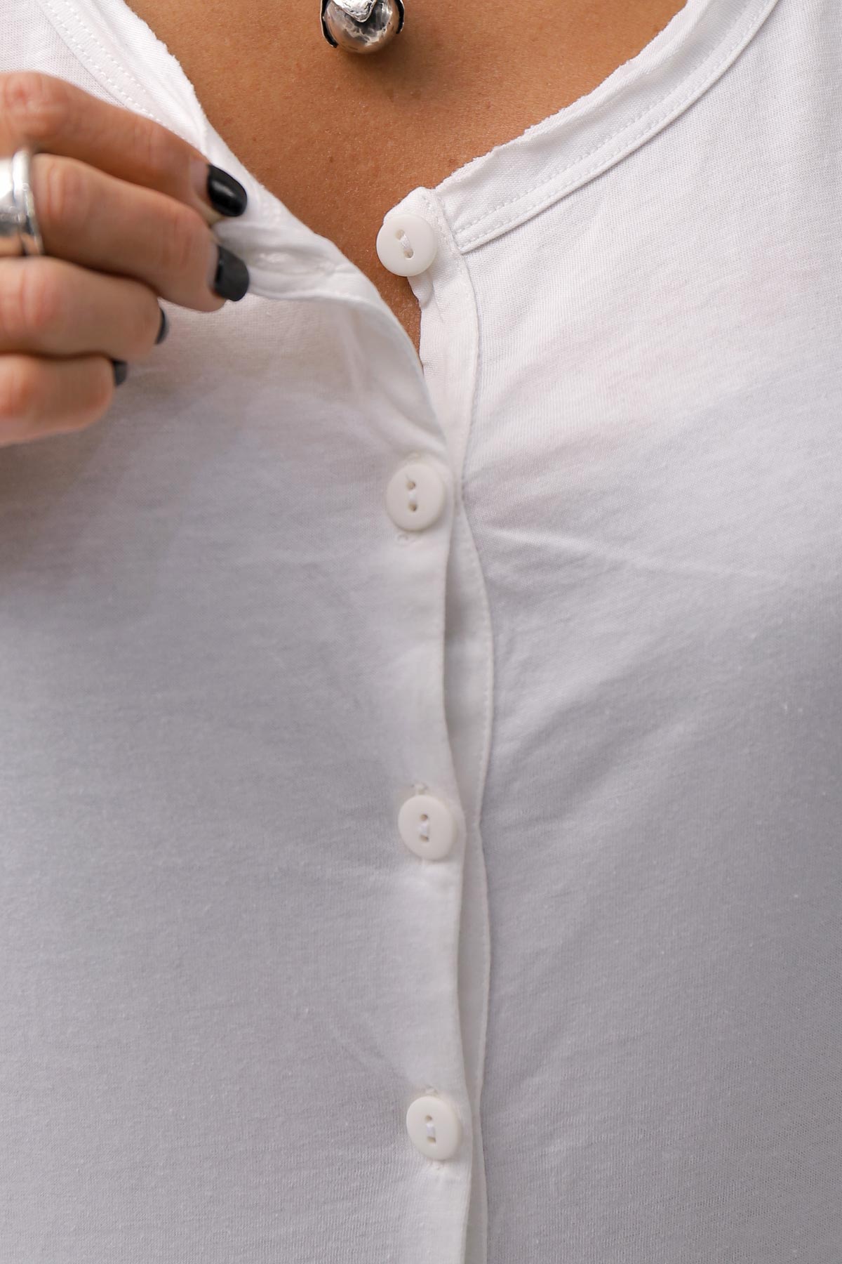 【studio b3】 FRONT BUTTON COTTON TANK TOP NB2059_WHITE