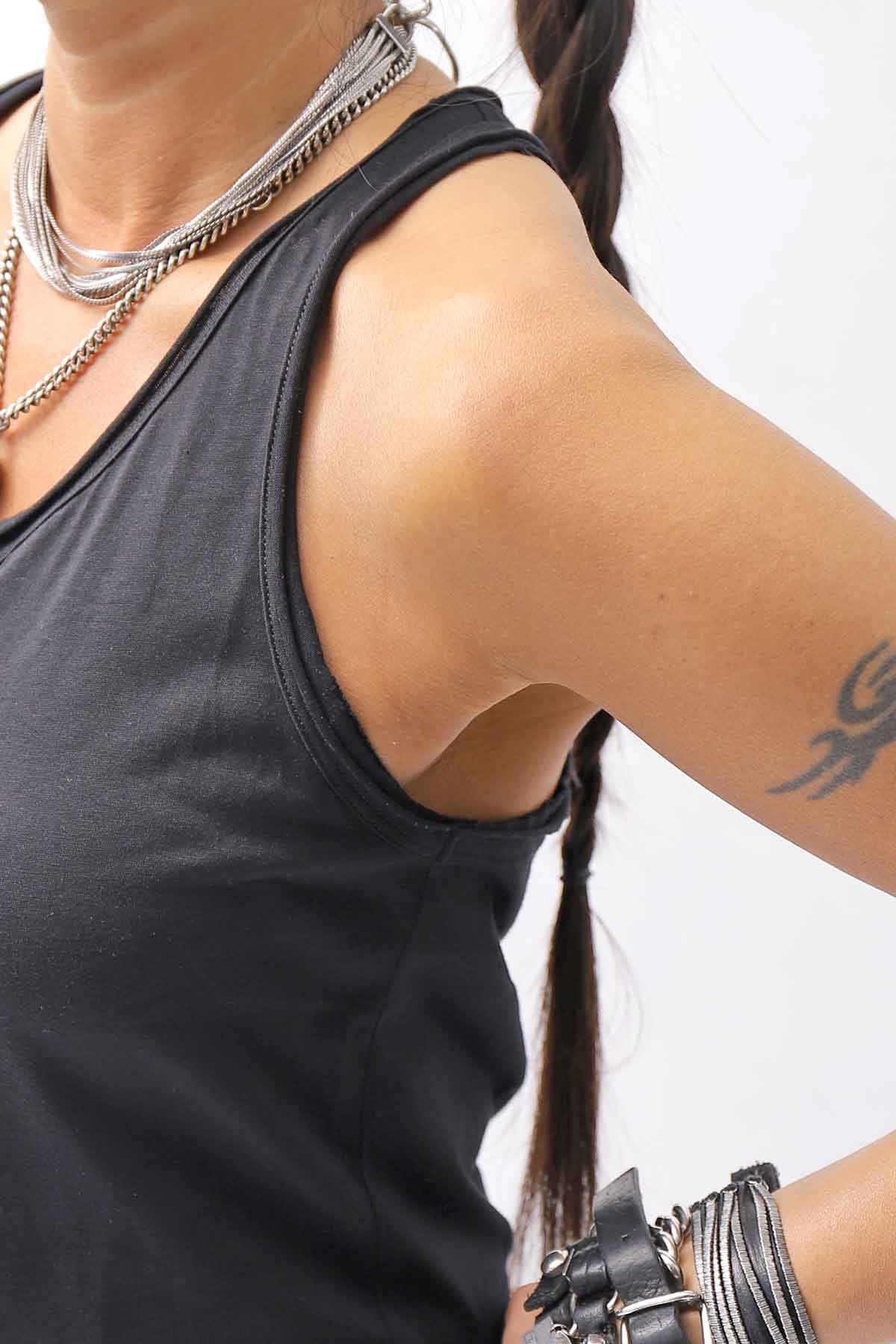 【studio b3】 FRONT BUTTON COTTON TANK TOP NB2059_BLACK