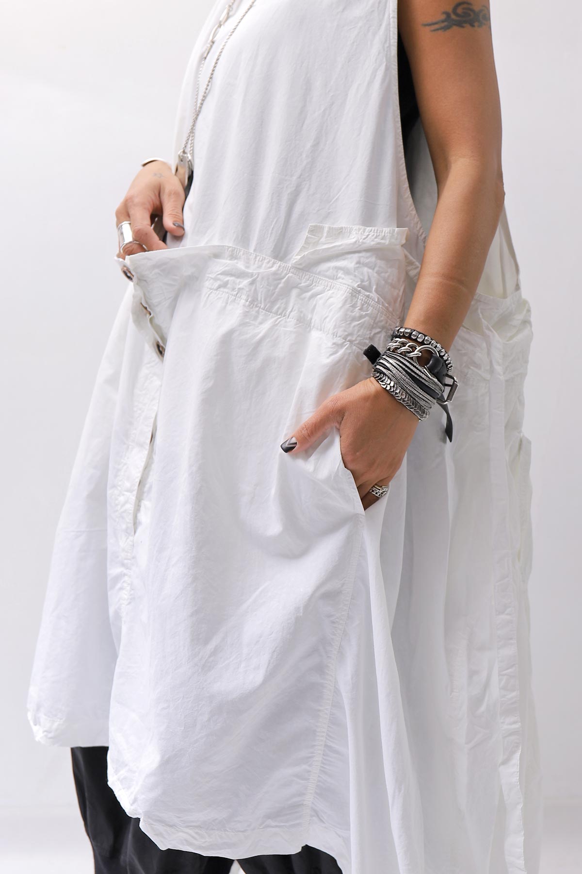 【RUNDHOLZ】MULTIWAY COTTON DRESS _SEAFOAM FOG