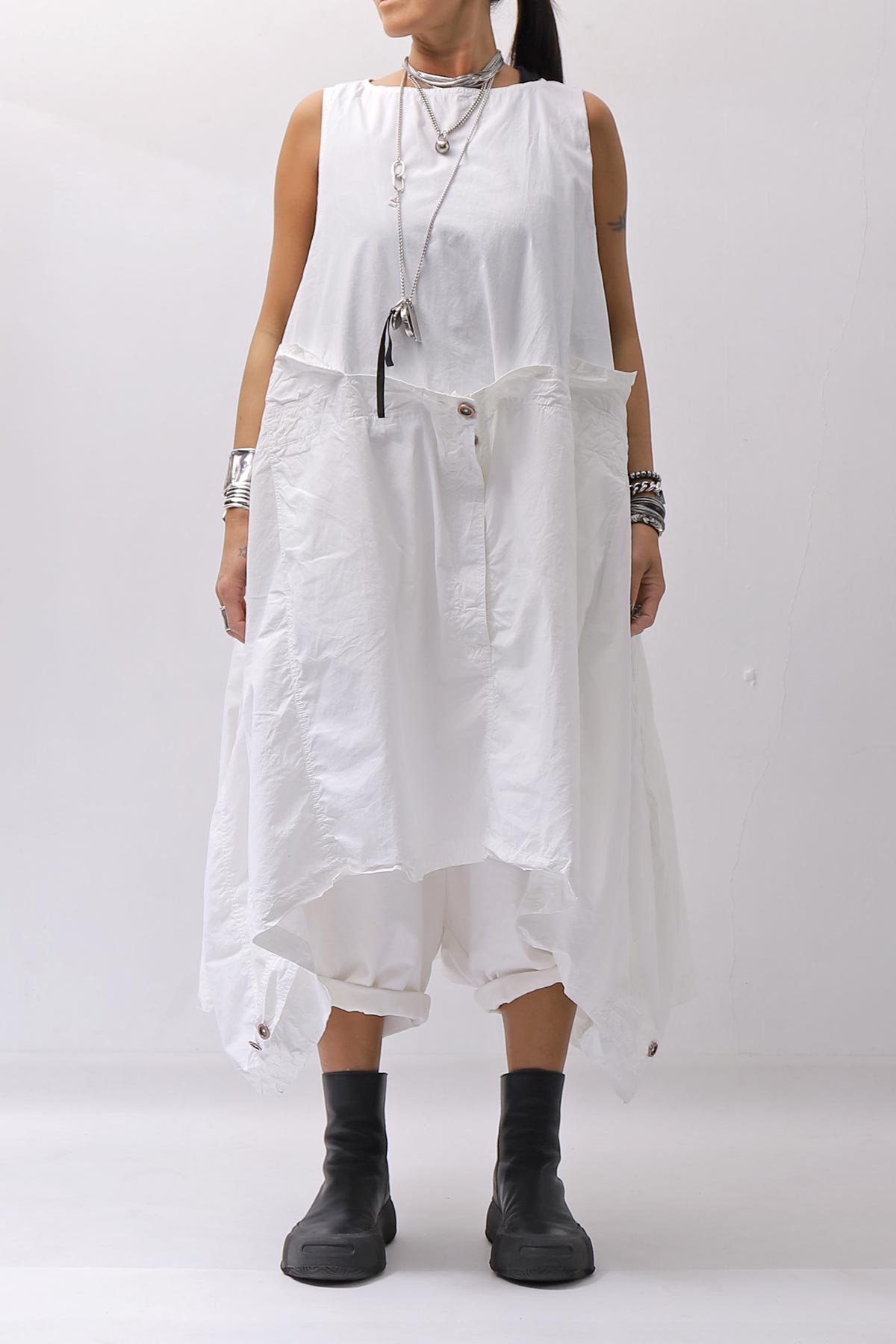 【RUNDHOLZ】MULTIWAY COTTON DRESS _SEAFOAM FOG