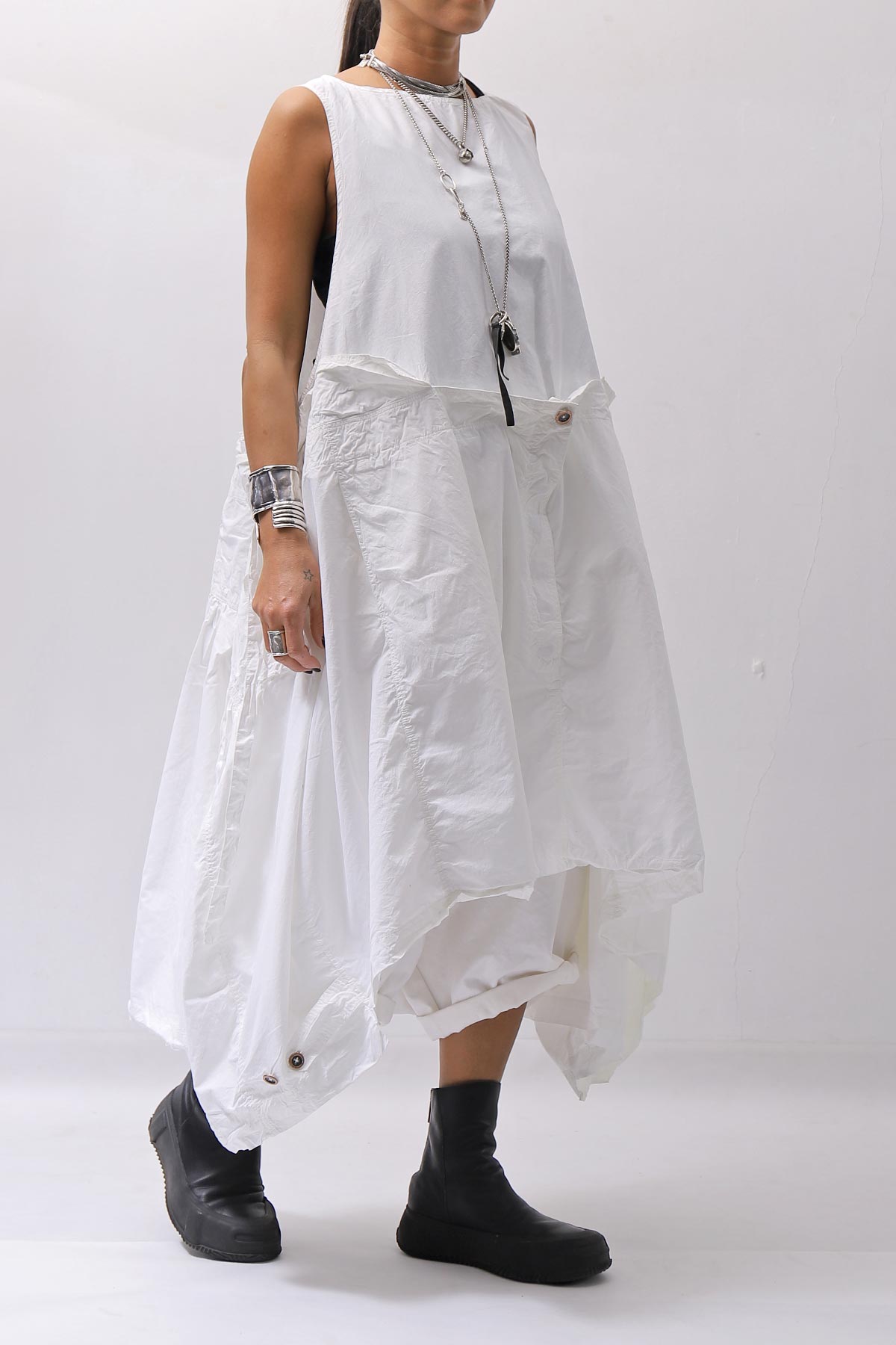【RUNDHOLZ】MULTIWAY COTTON DRESS _SEAFOAM FOG