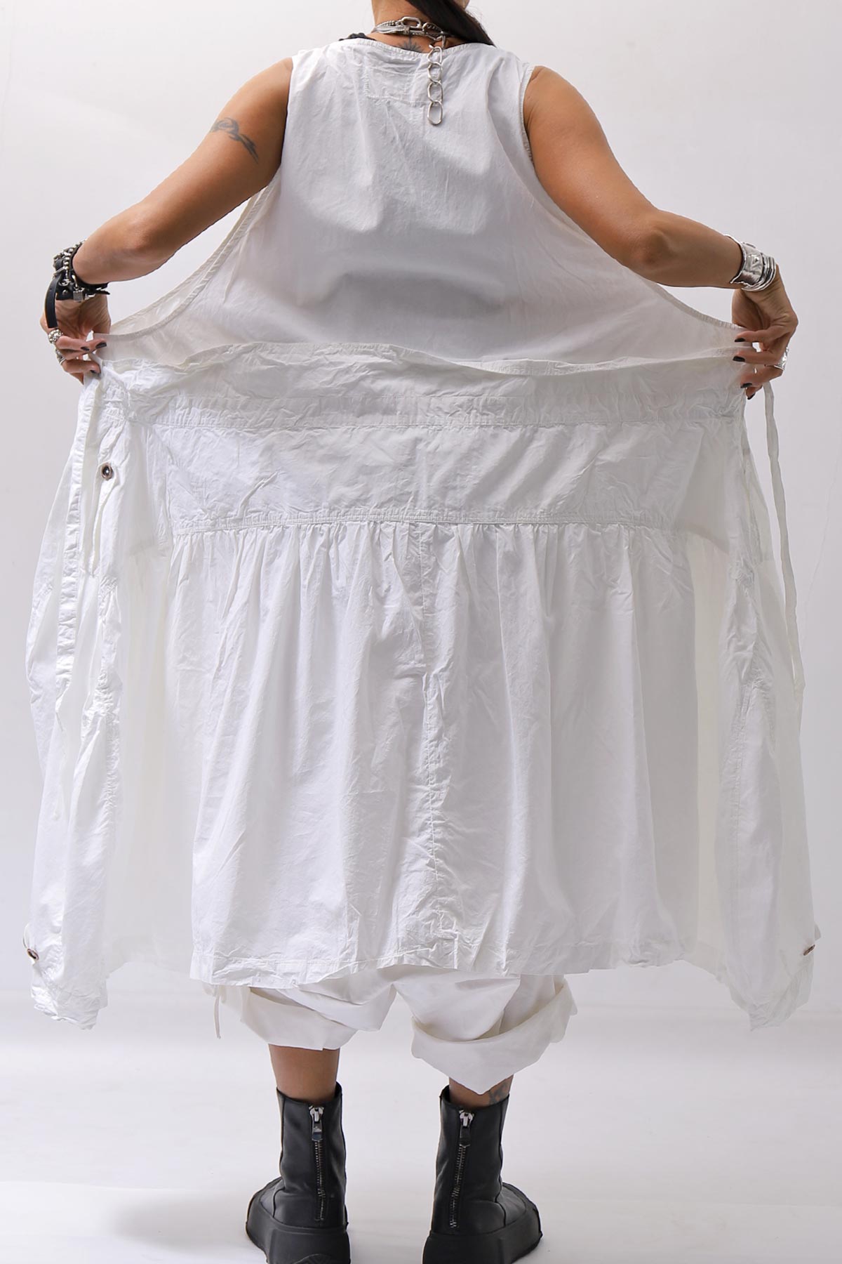 【RUNDHOLZ】MULTIWAY COTTON DRESS _SEAFOAM FOG