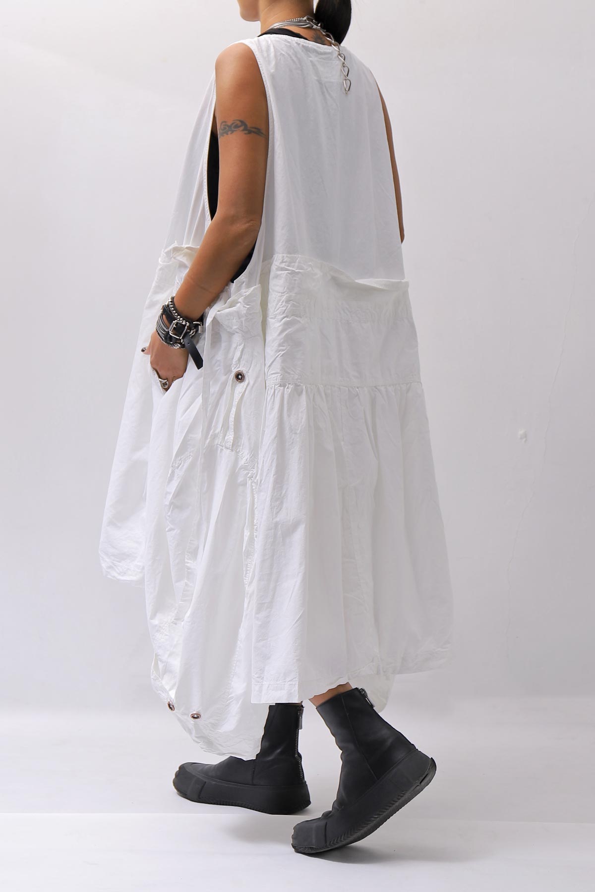 【RUNDHOLZ】MULTIWAY COTTON DRESS _SEAFOAM FOG