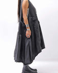 【RUNDHOLZ】MULTIWAY COTTON DRESS _BLACK GLOSS