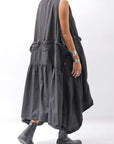 【RUNDHOLZ】MULTIWAY COTTON DRESS _BLACK GLOSS