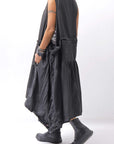 【RUNDHOLZ】MULTIWAY COTTON DRESS _BLACK GLOSS