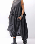 【RUNDHOLZ】MULTIWAY COTTON DRESS _BLACK GLOSS